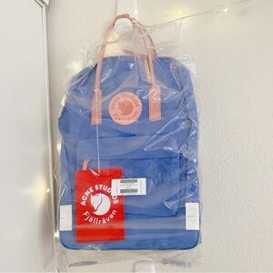 NWT Fjallraven x Acne Studios Pink/Blue Limited Edition Backpack RARE AUTHENTIC